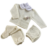 Conjuntos largos Conjunto Candela algodon organico bebe - trasera