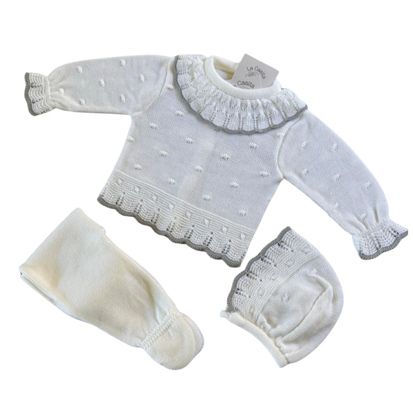 Conjuntos largos Conjunto Petra algodon organico bebe - detalle