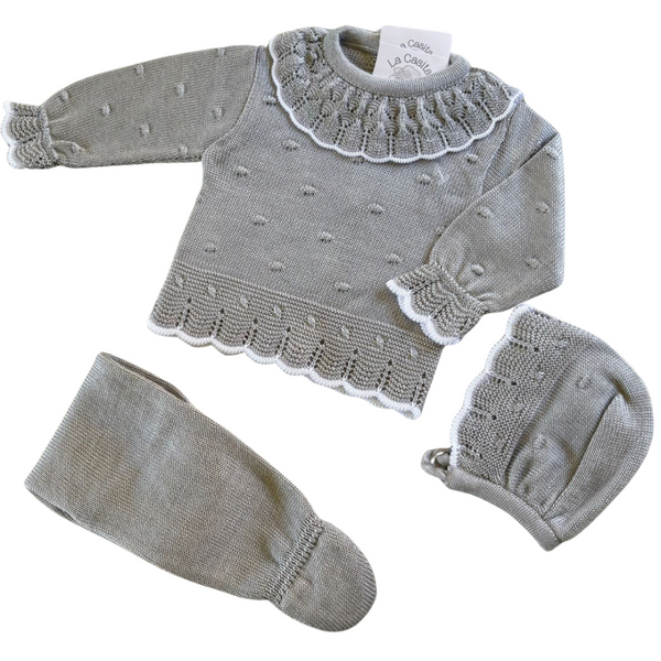 Conjuntos largos Conjunto Petra algodon organico bebe - etiqueta